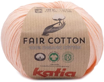 Katia Fair Cotton - 55 licht babyroze - Biologisch Katoengaren