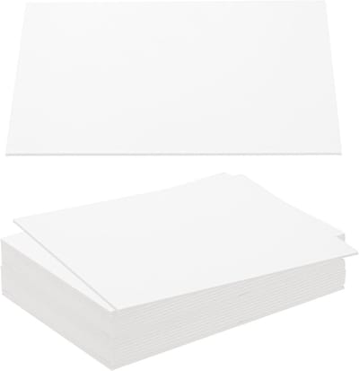 Stevige Witte Kartonnen Vellen voor Boekbinden en Knutselen - 20 Stuks