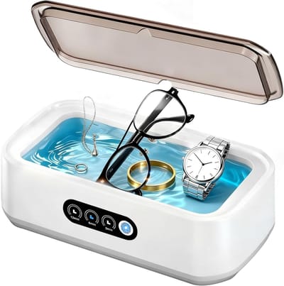Ultrasone Reiniger - Schoonmaakapparaat - Sieraden Reinigen - 40W Vermogen - 650ml Tank - Wit