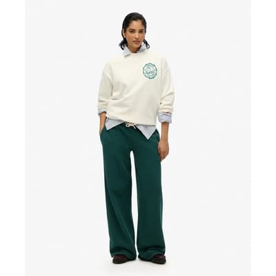 Superdry - Essential Logo joggingbroek met wijde pijpen - Dames - Broeken