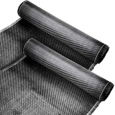 Koolstofvezel Doek 127x30cm, Twill Weave, Reparatieset voor Boten, Auto's en Betonnen Muren