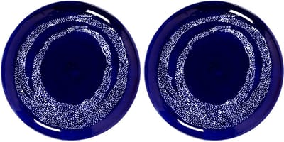Serax - Ottolenghi Feast - Bord L - Donkerblauw/Wit - 26 Ø - 2 stuks