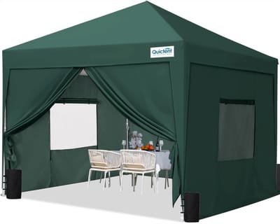 Pop-up Tuinpaviljoen 3x3m - Inklapbare Partytent met 4 Zijwanden, Waterdicht & Winterbestendig