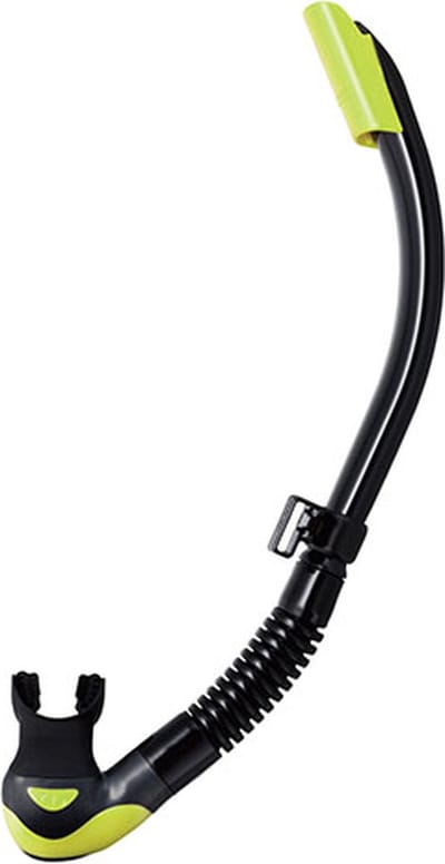 TUSA Platina II Hyperdry – Premium snorkel met Hyperdry-systeem en hypoallergene siliconen mondstuk – Geel/Zwart – SP-170QB FY