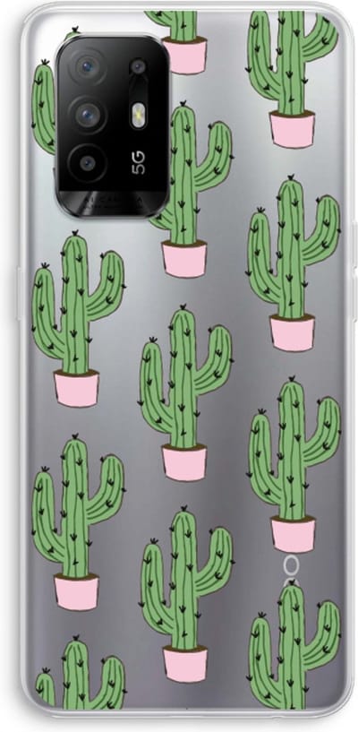 Case Company® - Hoesje geschikt voor Oppo A94 5G hoesje - Cactus Lover - Soft Cover Telefoonhoesje - Bescherming aan alle Kanten en Schermrand