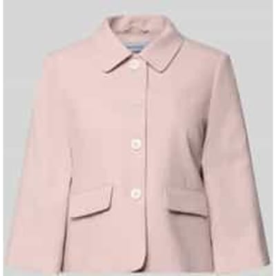regular fit blazer van viscosemix met klepzakken