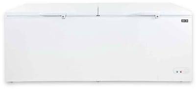 HCB® - Professionele Horeca vriezer - Vrieskist met dubbele klapdeksel - 670 liter - 230V - Diepvries koffer - 72.5x207.5x85 cm (DxBxH) - 79 kg - 9970