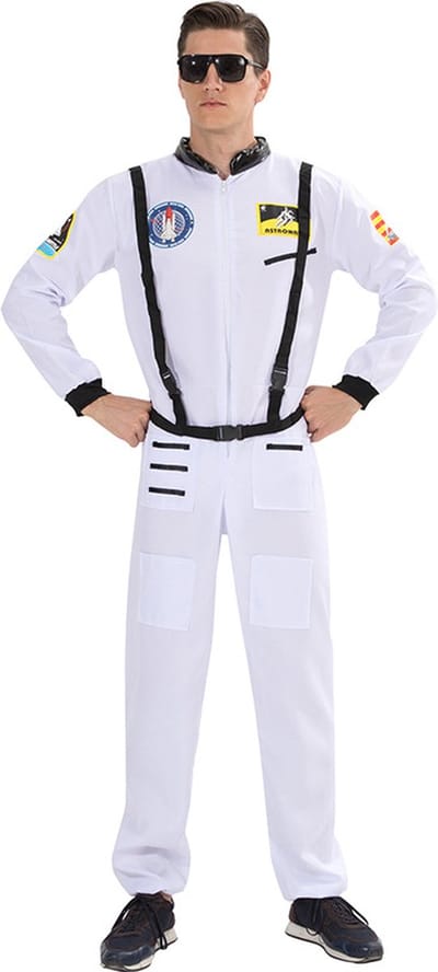 Joya Party® Astronaut Verkleedpak Volwassenen | Science Fiction & Space Kostuum | Nasa Astronaut Ruimte Pak Man | Carnavalskleding | Verkleedkleding | Maat S