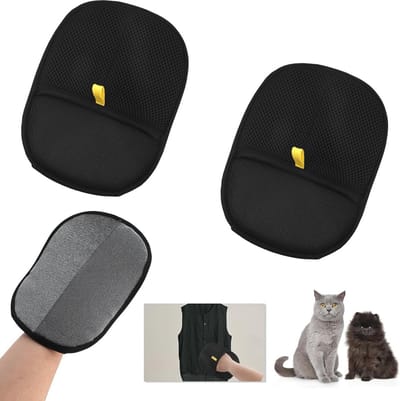 Dubbelzijdige Handschoenen voor Huisdierverzorging - Dierenhaar Verwijderen en Wassen van Honden en Katten