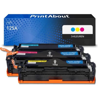 PrintAbout huismerk Toner 125A (CF373AM) 3-kleuren Multipack Geschikt voor HP