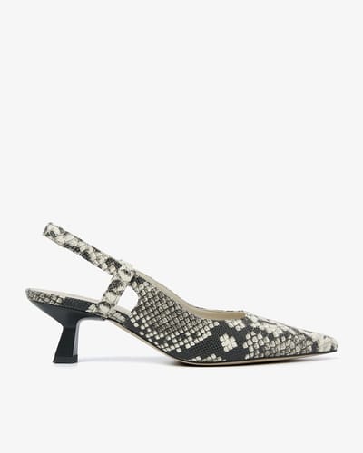 VIA VAI Suzy Aliya Slingbacks Dames - Leer - Beige - Maat 41