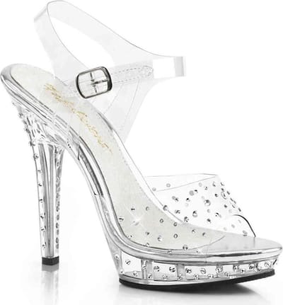 Fabulicious - LIP108RS Sandaal met enkelband - US 5 - 35 Shoes - Zwart
