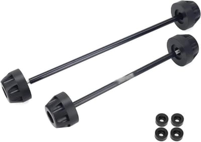 Motorfiets Valbescherming - As Slider - Motor Beschermen - Aluminium ABS - Set van 2 - Zwart