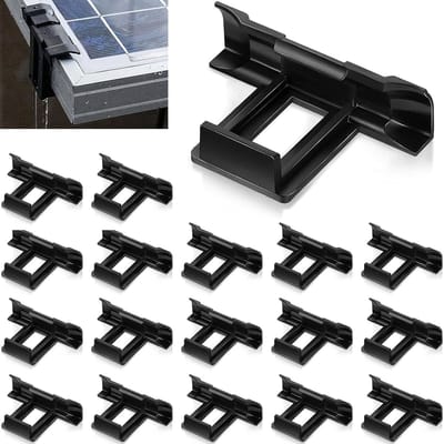 40 Stuks Waterafvoer Clips voor Zonnepanelen - PV Drainage Clips voor Modderverwijdering en Efficiënte Waterafvoer
