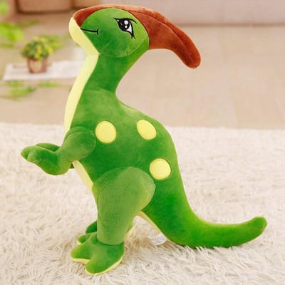 Schattige Dinosaurus Pluche Speelgoed voor Kinderen Knuffeldier Parasaurolophus Pop Cartoon Schattige Poppen voor Kinderen Verjaardagscadeau 55cm groen