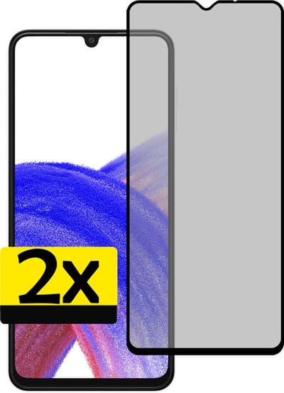 Screenprotector - Geschikt voor Samsung Galaxy A33 - 2 Stuks - Privacy Filter - Beschermglas - Gehard Glas - Tempered Glass - Screen Protector