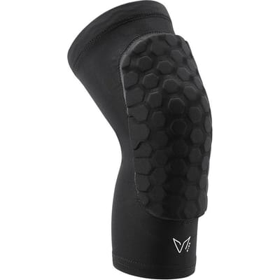 1 Stuks Veidoorn Kinderen Honingraat Kniebrace Kenmerken Gewrichtsherstel Voetbal Basketbal Kniebeschermer Antislip Strips Compressie Sleeve M zwart