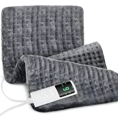 SP® Warmtekussen - 9 Temperatuurinstellingen - Elektrisch Warmtekussen - Verwarmingskussen - Grijs - 31cm x 10cm x 10cm
