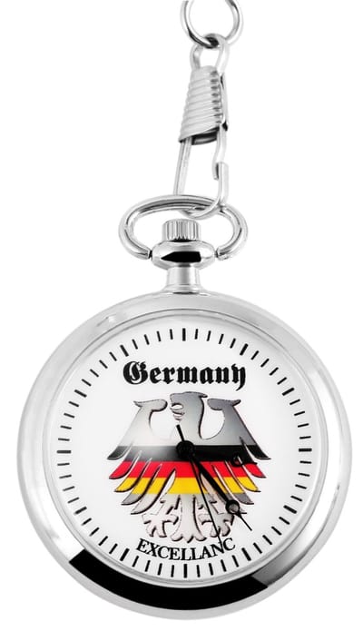EXCELLANC Herrenuhr Metall als zakhorloge met Duitse adelaar