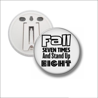 Button Met Clip 58 MM - Fall Seven Times