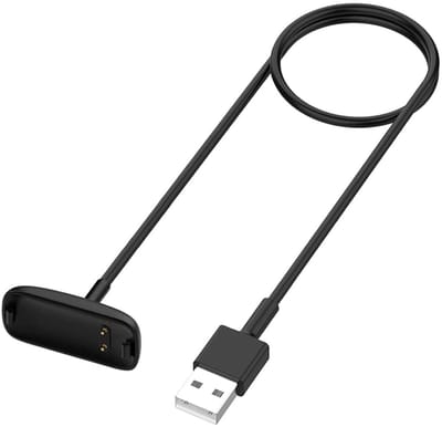 Oplader – USB Oplaadkabel – Geschikt voor Fitbit Inspire 3 – Smartwatch Oplaadkabel – 1 Meter – Zwart