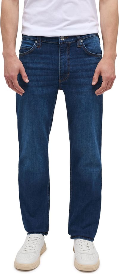 Mustang Heren Jeans Broeken regular/straight Fit Blauw 30W / 30L Volwassenen