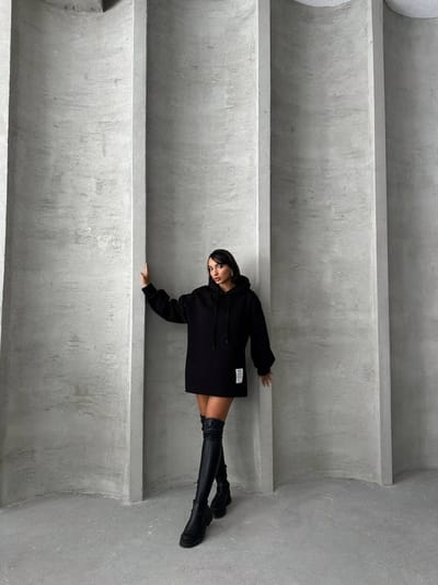 Cappa Hoodie / Zwart / maat S