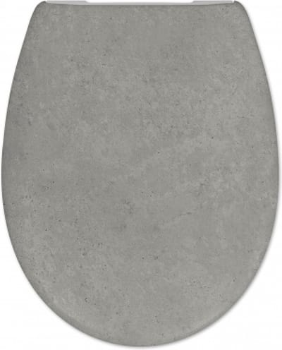Sanifun Toiletbril Béton B – Duroplast – Soft-Close & Quick-Release – Betonlook – Universeel
