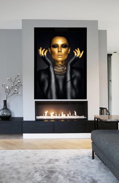 Kristal Helder Galerie kwaliteit Plexiglas 5mm.- Blind Aluminium Ophang-frame- Fotokunst- luxe wanddecoratie- Akoestisch en UV Werend- inclusief verzending