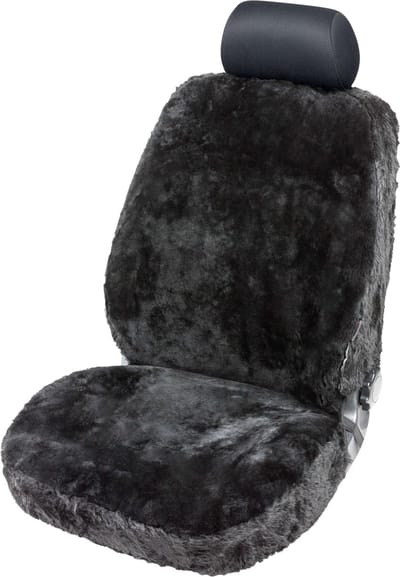 Walser Autostoelhoes Lamsvel Monette zwart - 1 stuk