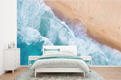 Behang - Fotobehang Water - Zee - Strand - Zomer - Breedte 320 cm x hoogte 240 cm