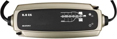 Acculader - Druppellader - Accu Opladen - Volautomatisch - 12 Volt - Grijs