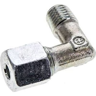 6S & M12x1.5 (con) Verzinkt Stalen L-Vorm Snijringkoppeling Buitendraad 630bar ISO 8434-1
