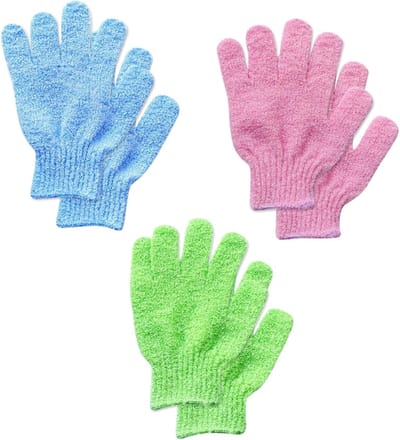MTTProducts - Exfoliërende Handschoenen - Bamboo Douche Handschoenen - Natuurlijke Scrub voor Huidverzorging - Geschikt voor Spa en Massage