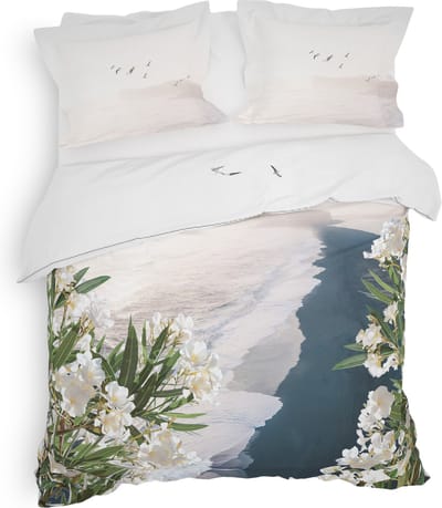 Heckett & Lane Attis Dekbedovertrek - Katoensatijn - Tweepersoons - 200x200/220 cm - Naturel