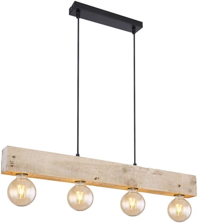 Moderne 4-lichts hanglamp met E27 fitting | 80 x 6 x 120 cm | Woonkamer | Eetkamer