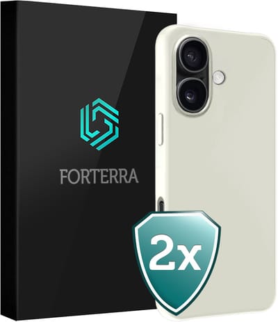 Hoesje 2 Stuks - Geschikt voor Apple iPhone 17 - Sterk & Shockproof - Back Cover - Case Siliconen - Telefoon Hoes - Wit
