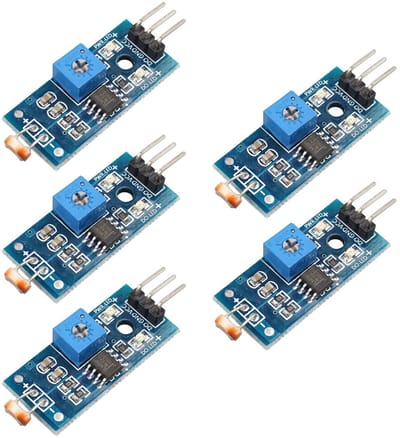 Dailygoods - Dailygoody - Digital Light Intensity Sensor Module - Lichtsensor - Geschikt voor Arduino - Fotoresistor - 5 Stuks - Innovatieve technologie