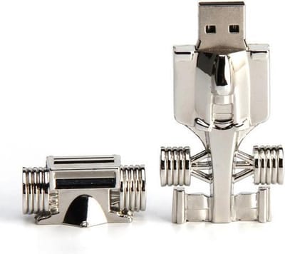 Metaal auto usb stick 128GB 3.0 -1 jaar garantie - A graden klasse chip