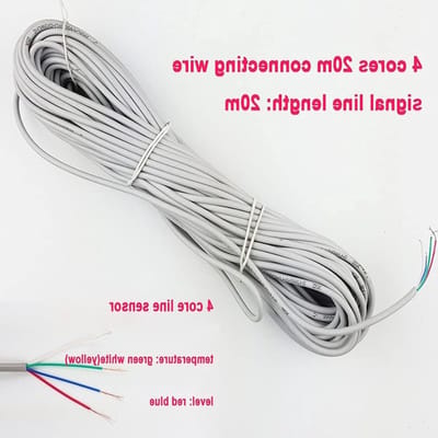 Waterverwarmer Sensor - Niveausensor Temperatuur - Zonneboiler Controle - 20m Aansluitkabel - CGX2 Model - Zilverkleurig