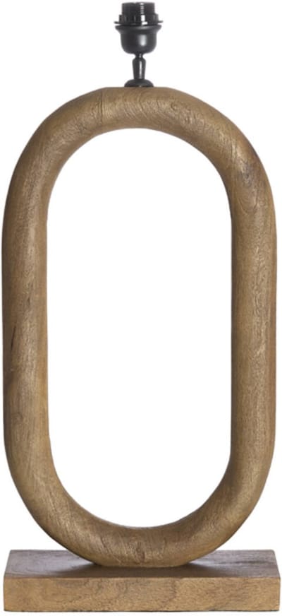 Light & Living - tafellamp - PACECO - bruin grijs - hout - losse armatuur - E27 - 7041733