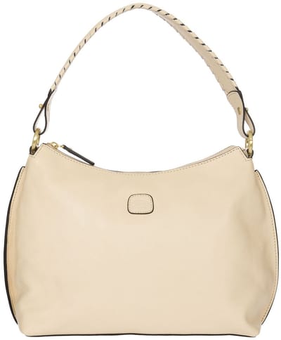 BRIC'S Leren Schoudertas Volterra Shoulderbag Ivory Crème