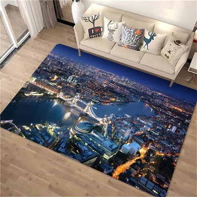 Engeland Londen Prachtig Landschap Tapijt voor Woonkamer Kinderkamer Sofa Deurmat Keukenvloer Tapete Antislip Decor Alfombra 50x80cm (20x31in)