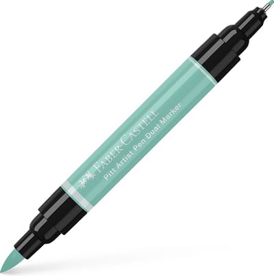 Faber-Castell tekenstift - Pitt Artist Pen - 161 phthalogroen - duomarkers - dubbelzijdige stift - FC-162161