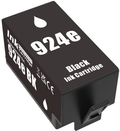 inktcartridge geschikt voor HP 924XL | 1x Zwart geschikt voor HP 924 EvoMore - 924E - HP OfficeJet Pro 8120 - 8122 - 8123 - 8125 - 8128 - 8130 - 8132 - 8133 - 8134 - 8135
