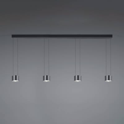 BANKAMP Impulse Flex LED hanglamp 4-lamps zwart