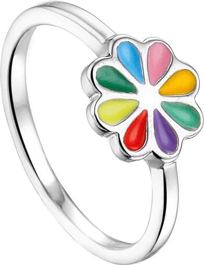Yep! ring bloem - Zilver