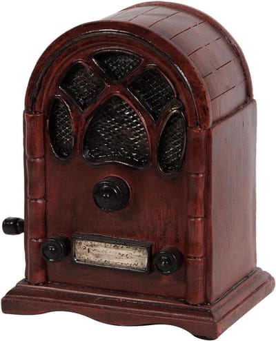 Muziekdoos Vintage - Houten Speeldoos - Ontspannen Muziek Luisteren - Handopwindend Mechanisme - 108 x 8 x 138 cm - Bruin