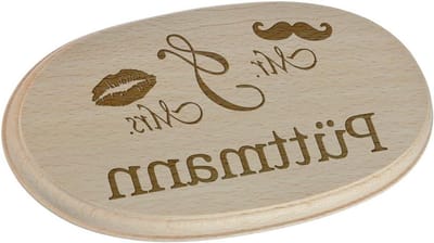 Houten Deurbord - Naambordje Huisnummer - Personaliseren Woning - Persoonlijke Gravure - 17.7 x 9.9 cm - Niet gespecificeerd