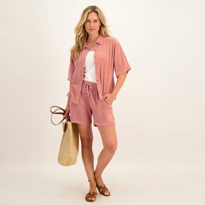 Je m'appelle Dames Blouse Met stretch - Roze - Maat XL